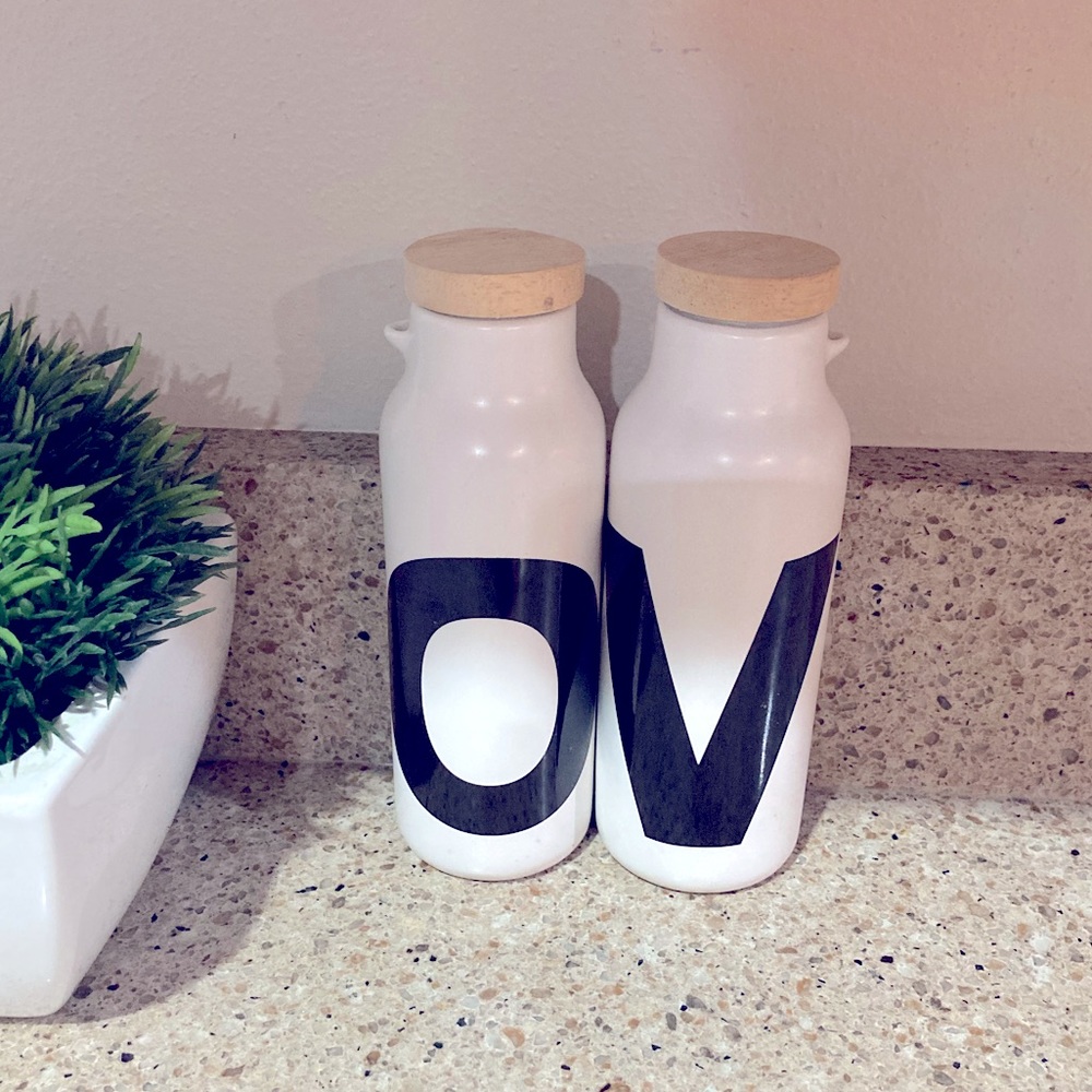 Crate and Barrel Oil & Vinegar Dispensers